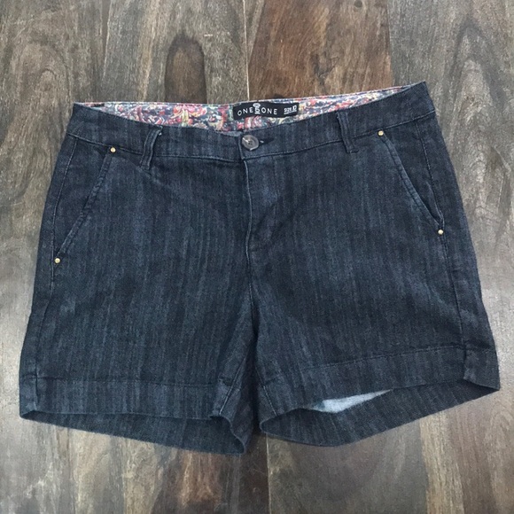 one 5 one Pants - One 5 One Women's Short, 10, Dark Denim